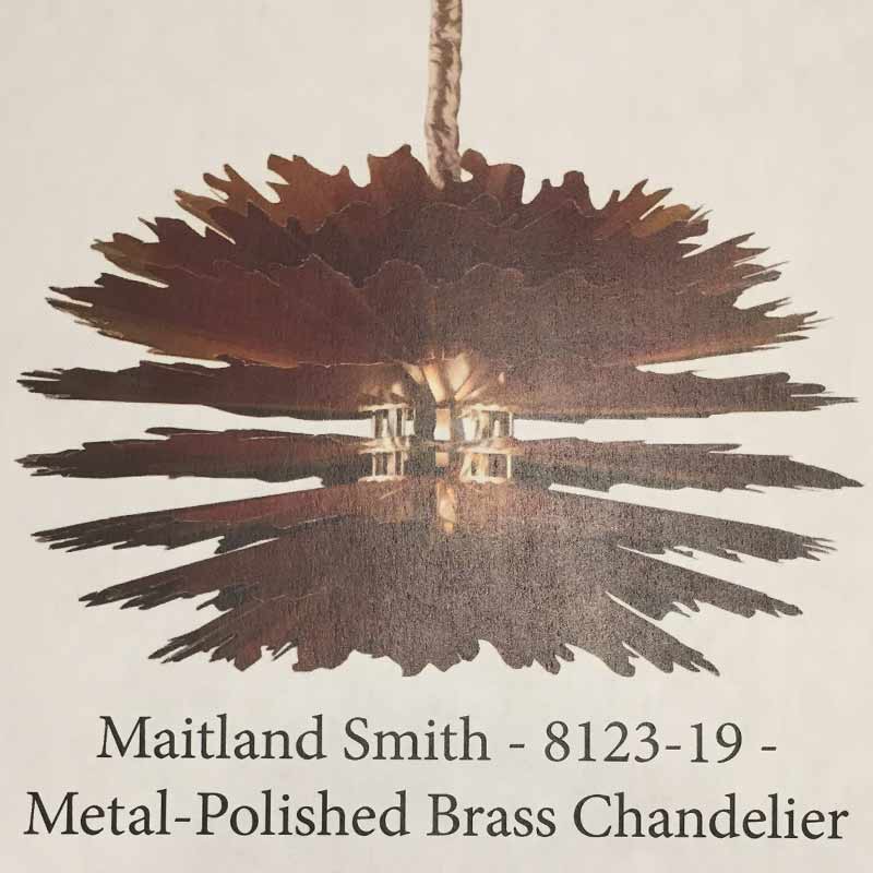 Metal Polished Brass Chandelier 8123-19 Maitland Smith