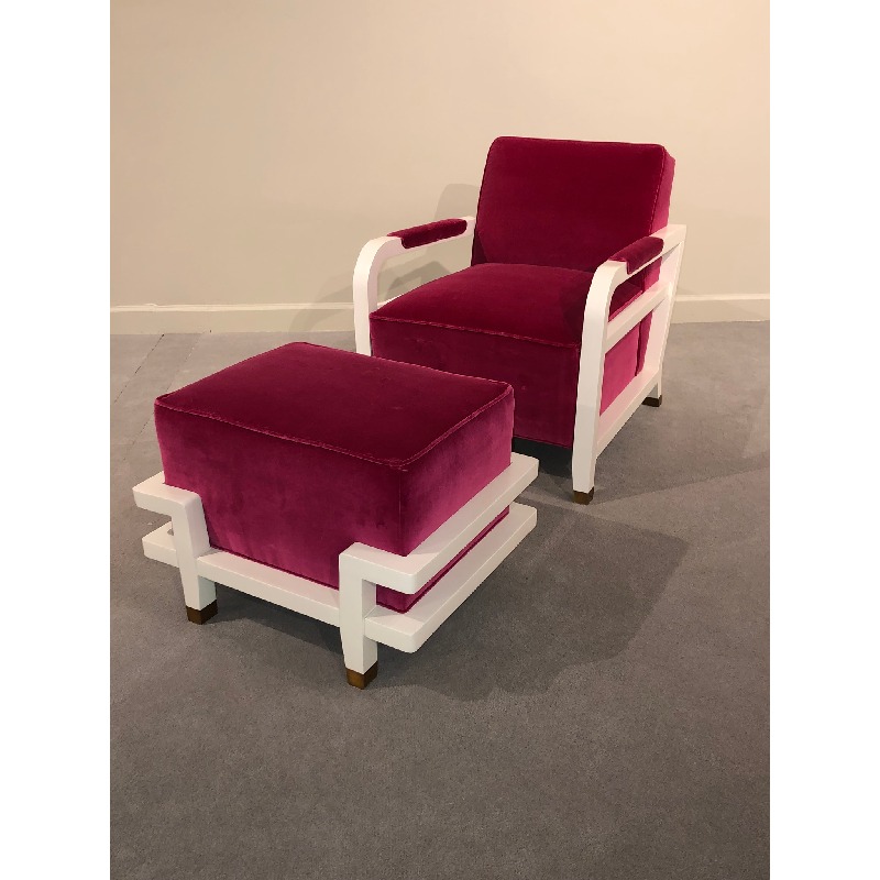 Carson Lounge Chair and Ottoman 6603-00/50 Pearson